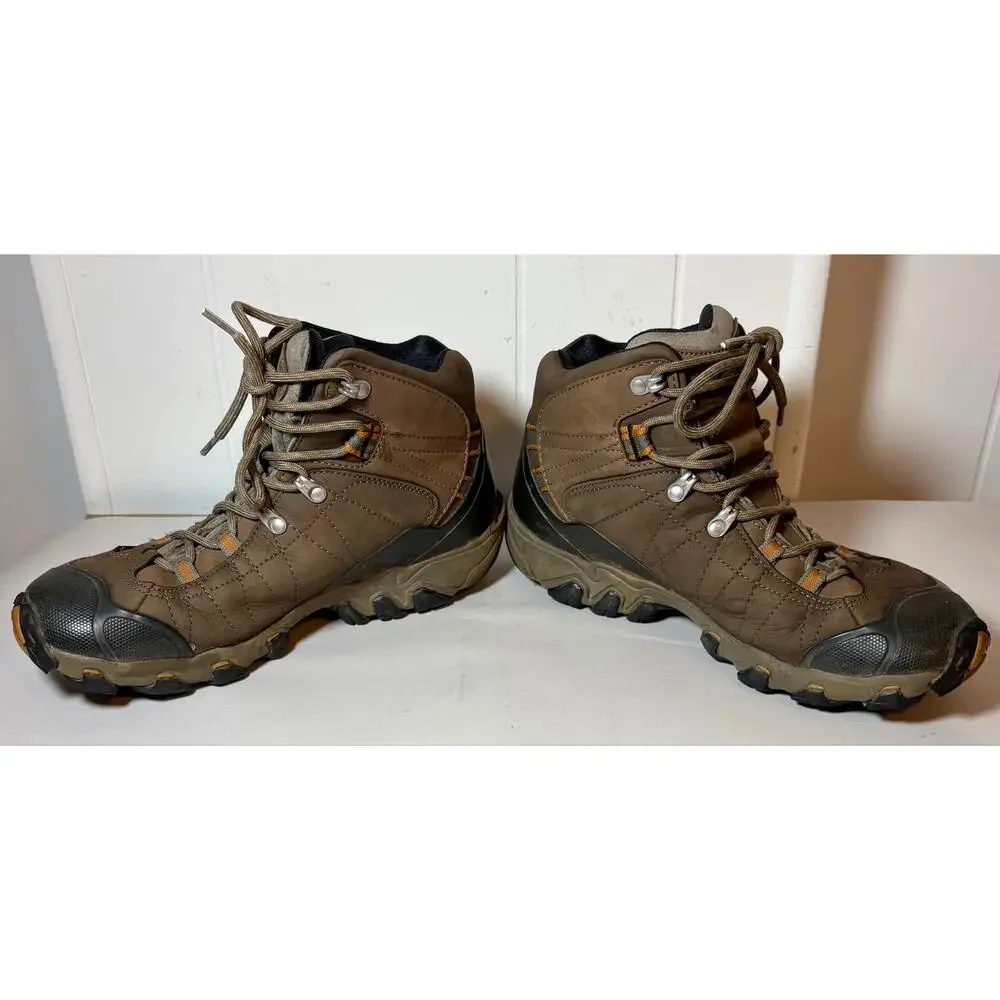 Oboz Men’s Bridger Mid Waterproof Hiking Boots Brown 22101 Sz 10